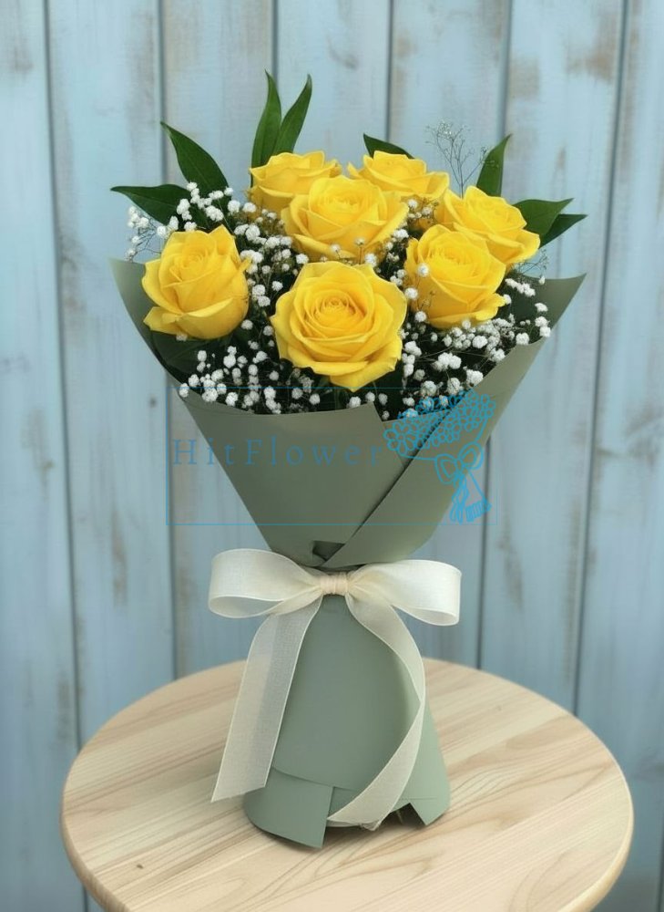 Букет роз Солнечное настроение